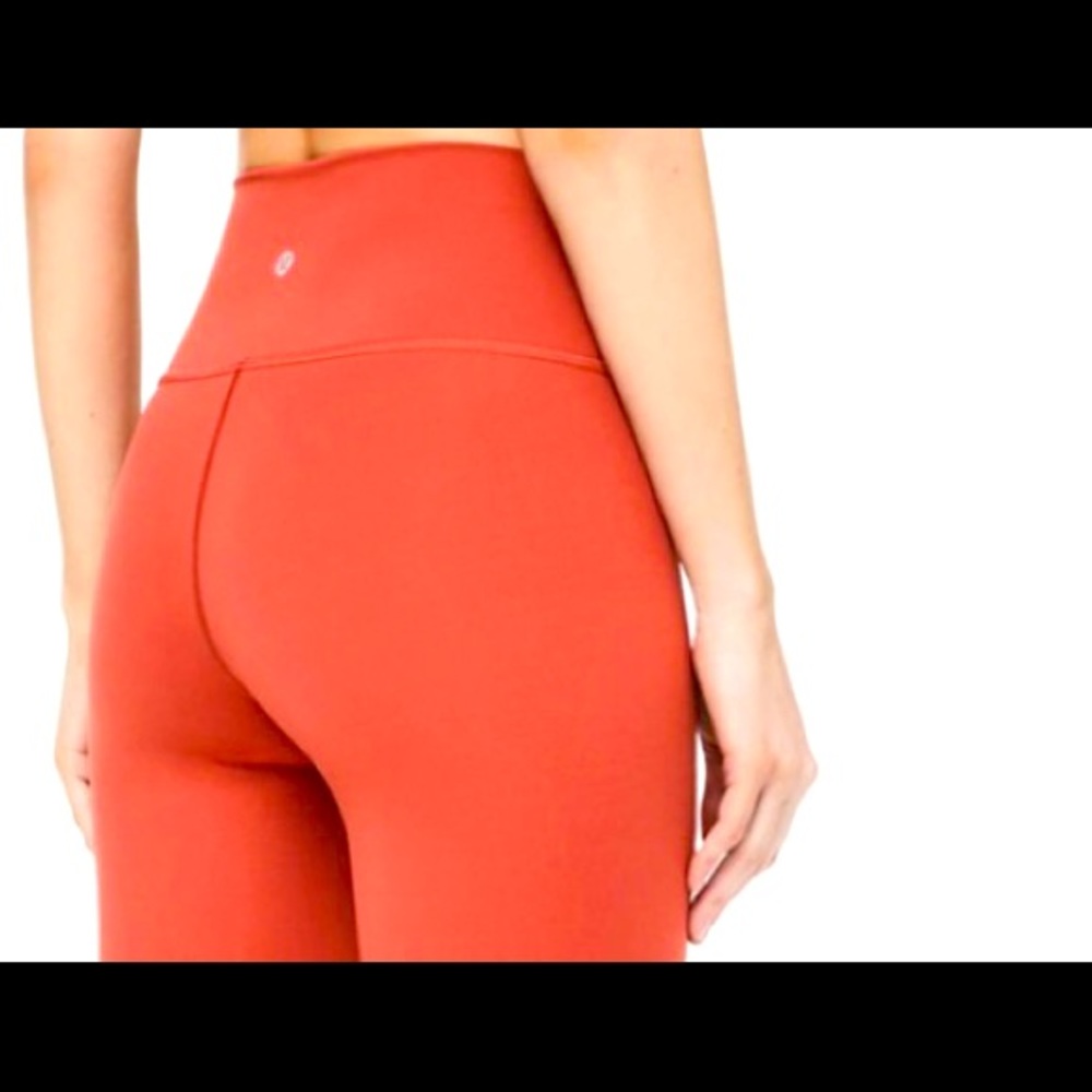 Lululemon Align leggings so 6 burnt orange crop